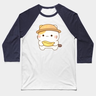 muffin cat holding banana Baseball T-Shirt